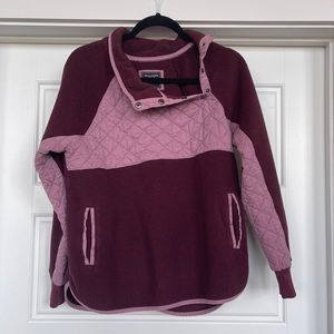 Asymmetrical Snap-Up Fleece